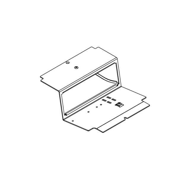 Produktbild UBD 165 185  -  Steckdoseneinsatz mit 3x 45x45-Ausschnitten, leer